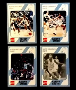 KENNY SMITH 1989 NORTH CAROLINA COLLEGIATE COLLECTION Lot of (4)  *Qty Available - Picture 1 of 6