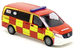 Busch 51100-191 MB Vito Brandweer Belgien Brüssel Feuerwehr ELW KdoW 1:87 H0 - Picture 1 of 3