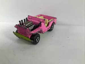 Matchbox Superfast N º 2 Jeep Caliente Barra Rosa Base Verde Ub - Imagen 1 de 2