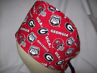 Men/Women Surgical Scrub Cap Lined Georgia  Very Cool 100% Cotton - Image 1 of 3