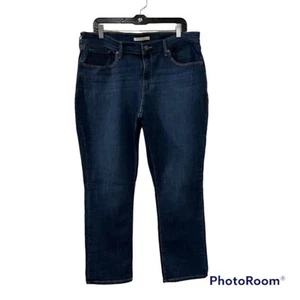 Levis Damen Jeans Classic Straight Dunkelblau Denim High Rise Größe 33 - Bild 1 von 11