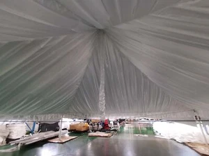 30x30 White High Peak Tent Draping Liner Elegant Drapery for Party Event Wedding - Picture 1 of 6