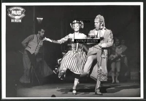 Foto 1959 Berlin Friedrichstadt Palast Varieté Bühnenbild Tanzpaar Harlekin      - Zdjęcie 1 z 2