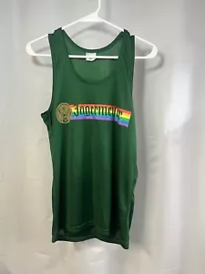 Jagermeister Tank Top Green Rainbow Graphic Size S - Picture 1 of 8