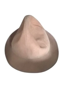 Cappello fedora a tesa larga cappello fedora da donna Vintage scamosciato pelle - Foto 1 di 7