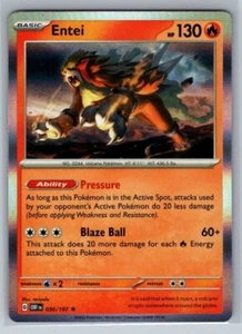 Entei Holo 030/197 Obsidian Flames Pokemon TCG - Picture 1 of 1