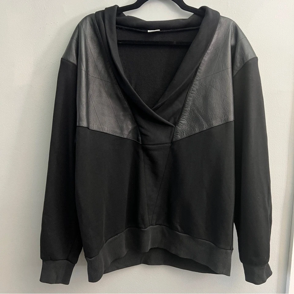 Pullover Bogner de viscosa y cuero, talla grande para mujer Foto 1 de 4
