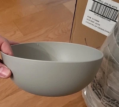 Target Basic Plastic Bowls Microwave & Dishwasher Safe Gray Lot Of 24 - Image 1 of 3