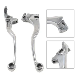 Brake Clutch Levers Set Fit Kawasaki KLX250 Aluminium Silver Motorcycle Pair ge - Picture 1 of 11