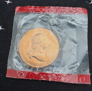 Ficha de Paz y Amistad de Colección George Washington President 1789 1" Redonda Sellada - Imagen 1 de 4