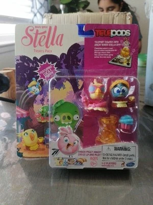 Angry Birds Stella & Willow Telepods Pacote Festa do Pijama Figura Exclusiva 2 Hasbro - Imagem 1 de 4