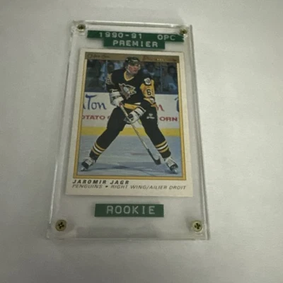 Jaromir Jagr 1990 O-Pee-Chee OPC Premier Rookie RC ICONIC HOF - Image 1 of 4