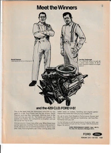 Anuncio original de revista Ford 1969 "Meet the Winners". 429 C.I.D. Ford V-8 - Imagen 1 de 1
