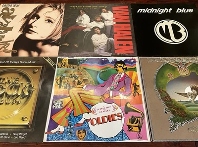 Schallplatten Sammlung 63 Vinyl LPs Hard Rock Metal Prog Rock Pop: QUEEN BEATLES - Bild 1 von 4