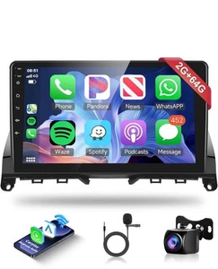 2G+64G Car Radio Carplay for Mercedes Benz C-Class C180 C200 C230 C250 C300 C350 - Picture 1 of 8