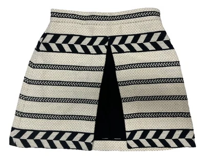 Alice + Olivia Daysi Jacquard Aztec Print A-Line Mini Skirt Sz 8 Layered EUC!  F - Image 1 of 4