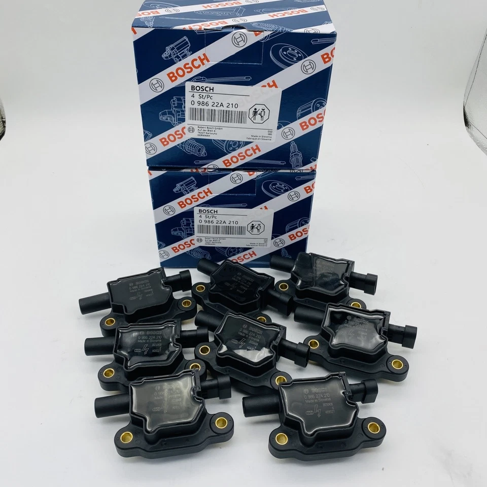 8PCS Ignition Coils D510C For Bosch Chevrolet GMC V8 12713668 UF413 12570616 - Imagem 1 de 4