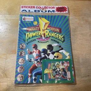 Merlin 1994 MIGHTY MORPHIN POWER RANGERS Factory Sealed sticker album - Picture 1 of 2