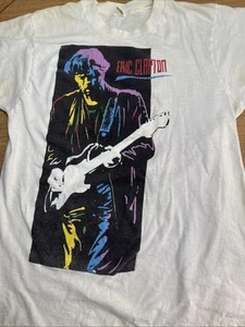 Vintage Eric Clapton Shirt Large 1990 Journeyman World Tour 90s Concert Tee - Picture 1 of 16