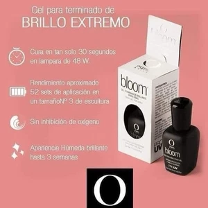 Organic nails NUEVO BLOOM  Gel Terminador de brillo extremo 15ml   - Picture 1 of 1