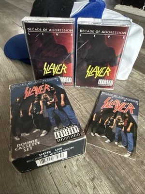 Slayer: Decade of Aggression Live - Double Cassette Tape Set w/ Box & Booklet - Image 1 of 4