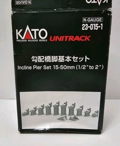 Juego de muelle inclinado UniTrack escala N Kato 23-015-1 15-50 mm (1/2" a 2") - Nuevo de Lote Antiguo - Imagen 1 de 4