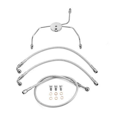 10" Handlebar Hydraulic Brake Line For Harley Electra Glide Classic Non-ABS - Image 1 of 4