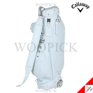 Callaway 2024 HANNA Women's Wheeled Caddie Bag 8.5" 5Way PU PE Brand New -Blue - Picture 1 of 7