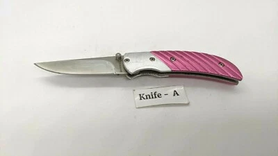 Cuchillo de Bolsillo Plegable Browning Modelo 5622 Prism II Forro Bloqueo Borde Liso Rosa SS Foto 1 de 2