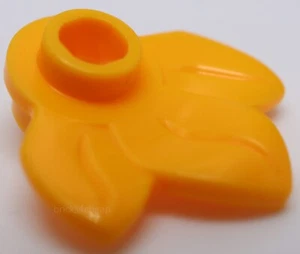 Lego 10x hellhell hellorange Pflanzenplatte rund 1 x 1 mit 3 Blättern - Bild 1 von 1