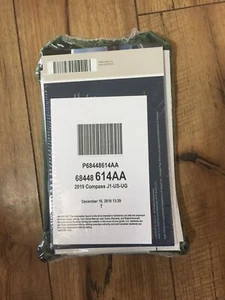 2019 JEEP COMPASS OWNERS MANUAL KIT 68448614AA NEW SEALED COMPLETE OEM - Picture 1 of 2