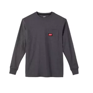 Milwaukee 602 Heavy Duty Pocket Long Sleeve T-Shirt -Various Sizes and Colors - Picture 1 of 12