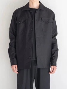 MARNI BLACK HEAVY COTTON/SATIN TWO POCKETS OVERSHIRT *NEW + TAGS* SZ 52/LRG - Bild 1 von 14