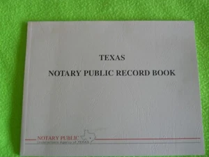 Texas Notary Public Record Book ~ 580 Entries. - Picture 1 of 3