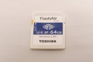 Toshiba Flash Air Wifi SDXC Memory Card 64GB Class10 UHS-1 SD-UWA064G Used JPN