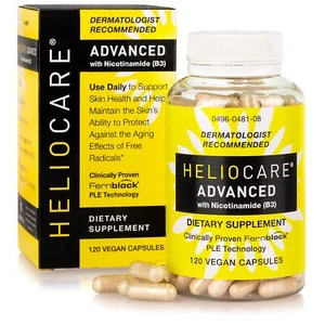 Heliocare Advanced Vitamin B3 Niacin Antioxidant Skin Health Supplement 60 Caps - Picture 1 of 3