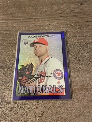 Lucas Giolito 2016 Topps Heritage High Chrome #514 Purple Refractor RC - Image 1 of 2