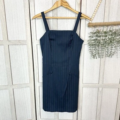 Vestido Y2K RAMPAGE Jumper Jr Talla 11 Años 90 Azul Marino Rayas De Colección Ropa de Hombre EE. UU. Foto 1 de 4