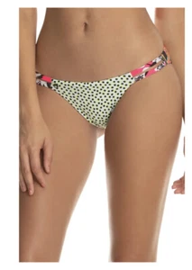 Maaji Womens Swimwear Reversible Festival Split Strap Bikini Bottoms Black Small - Picture 1 of 2