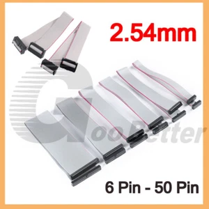 IDC Header Jumper Connector, 2.54mm Pitch, 2 Row, 20cm Flat Ribbon Cable, Female - Picture 1 of 24