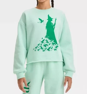 Wicked the Movie Girl's Elphaba Dreamy Fleece Sweatshirt by Paul Tazewell XS 4/5 - Picture 1 of 3