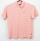Izod Men’s Collared ss Polo Shirt Size Large Multicolor Striped Golf