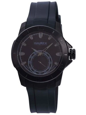 HAUREX ITALIA ITALY ACROS 3N503UNN BLACK IP DESIGNER QUARTZ MENS WRISTWATCH NIB - Image 1 of 4
