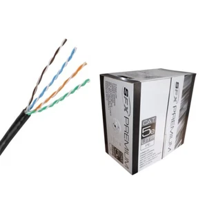 Securi-Flex Cat 5e solide UTP PE schwarz externes Netzwerkkabel 305 m - Bild 1 von 1