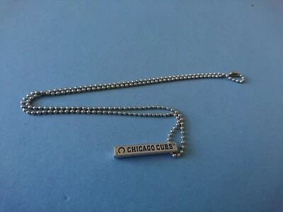 CHICAGO CUBS MLB LISCENSED BAR NECKLACE (20 inch chain)  "NEW & FACTORY SEALED" - Image 1 of 4