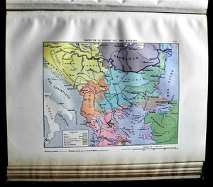 1881 Orig.Mappa Militare MARGA:RACES DE LA PRESQ' ILE DES BALKANS ..# 112. - Bild 1 von 1