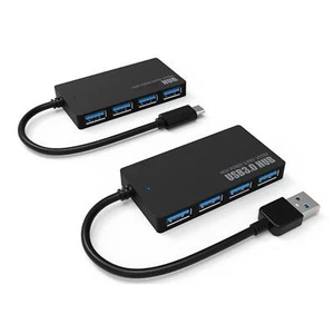 New 4 Ports Hub USB 3.0 High Speed Adapter Desktop PC Splitter Laptop - Photo 1/10