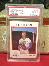 1987 Procards Stockton Ports Gary Sheffield # 239 PSA 9 Mint Graded Brewers 