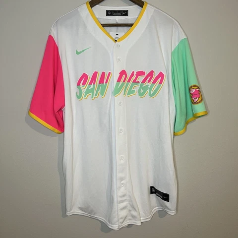 Nike MLB San Diego Padres White City Connect Jersey NWT Men's Size XL Cover