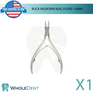 Ruck Ingrown Nail Pliers 13mm Corner Nipper Stainless Steel Long & Slim Cutting - Picture 1 of 4